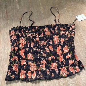 NWT Free People cute floral top